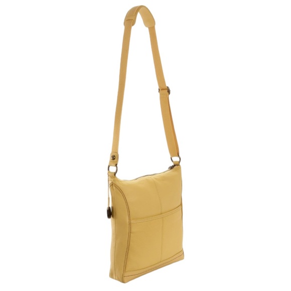 The Sak Iris Leather Crossbody Bag in Bright Lemon Yellow - Picture 2 of 16